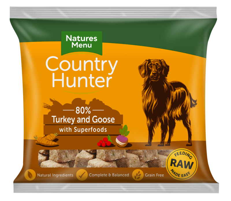 Natures Menu Raw Dog Food | Raw Dog Food | Country Hunter | Turkey & Goose Raw Food | Complete Raw Dog Food | Kingston upon Thames | 
