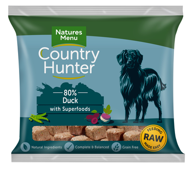 natures menu country hunter duck raw dog food superfoods kingston upon thames