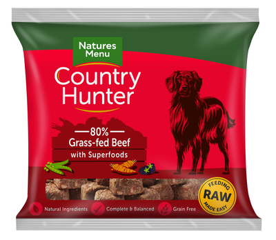 Natures Menu Raw Dog Food | Country Hunter Raw | Raw Food for Dogs | Beef Raw Food | Kingston upon Thames | Free Local Delivery