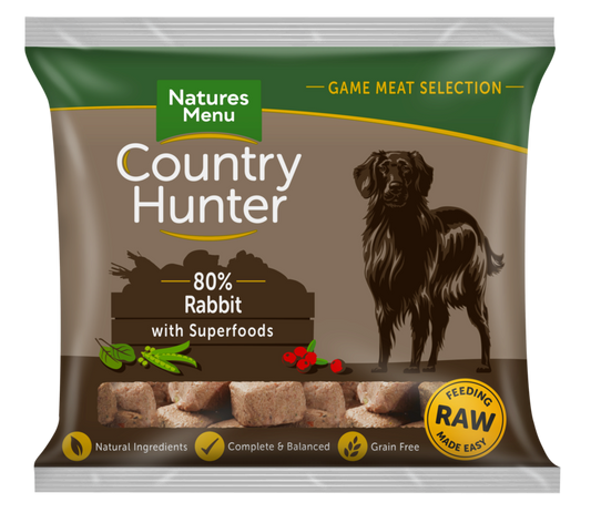 natures menu country hunter rabbit raw dog food superfoods kingston upon thames