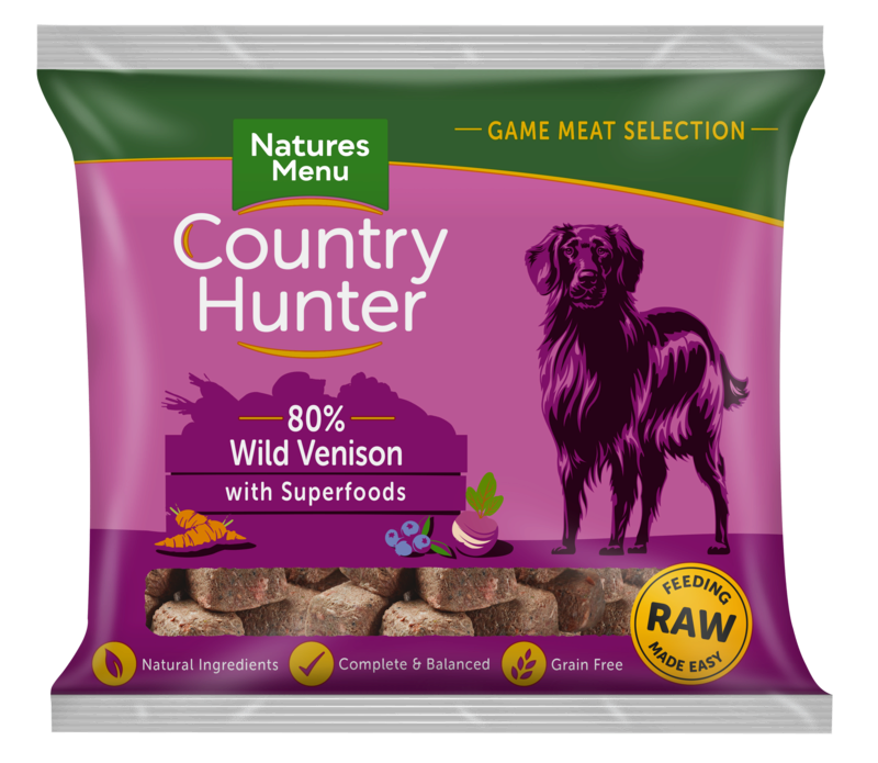 natures menu country hunter wild venison raw dog food superfoods kingston upon thames