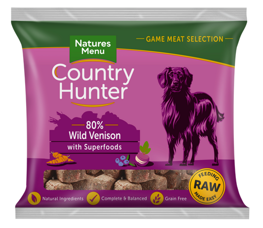 natures menu country hunter wild venison raw dog food superfoods kingston upon thames