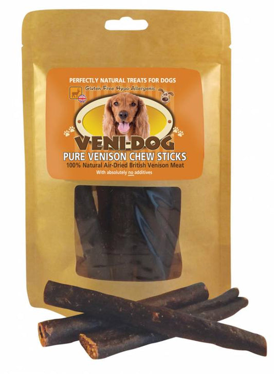 Veni-Dog Healthy Dog Treats - Pure Venison Chew Sticks