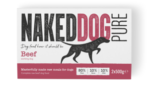 NakedDog Raw Dog Food - Beef PURE