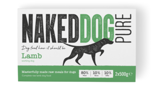 NakedDog Raw Dog Food - Lamb PURE