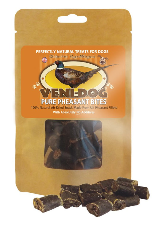 Veni-Dog Healthy Dog Treats - Pure Pheasant Bites